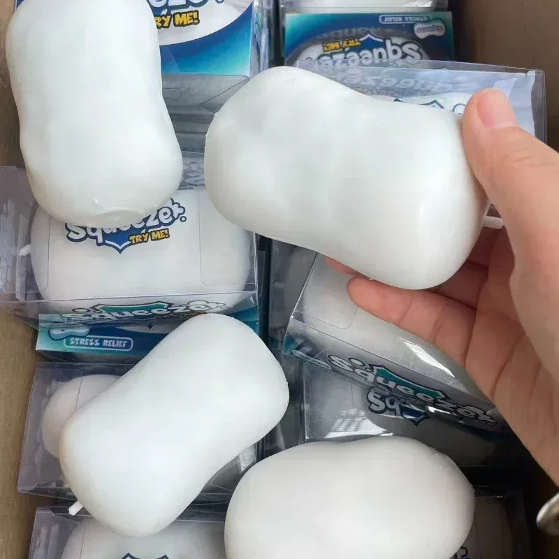 Knusprige Seifenkugel, knisternder, quetschbarer Stressball, Fidget-Spielzeug, Butterstab-Blöcke zum Quetschen, ASMR-Anti-Stress-Spielzeug für Erwachsene, Geschenk
