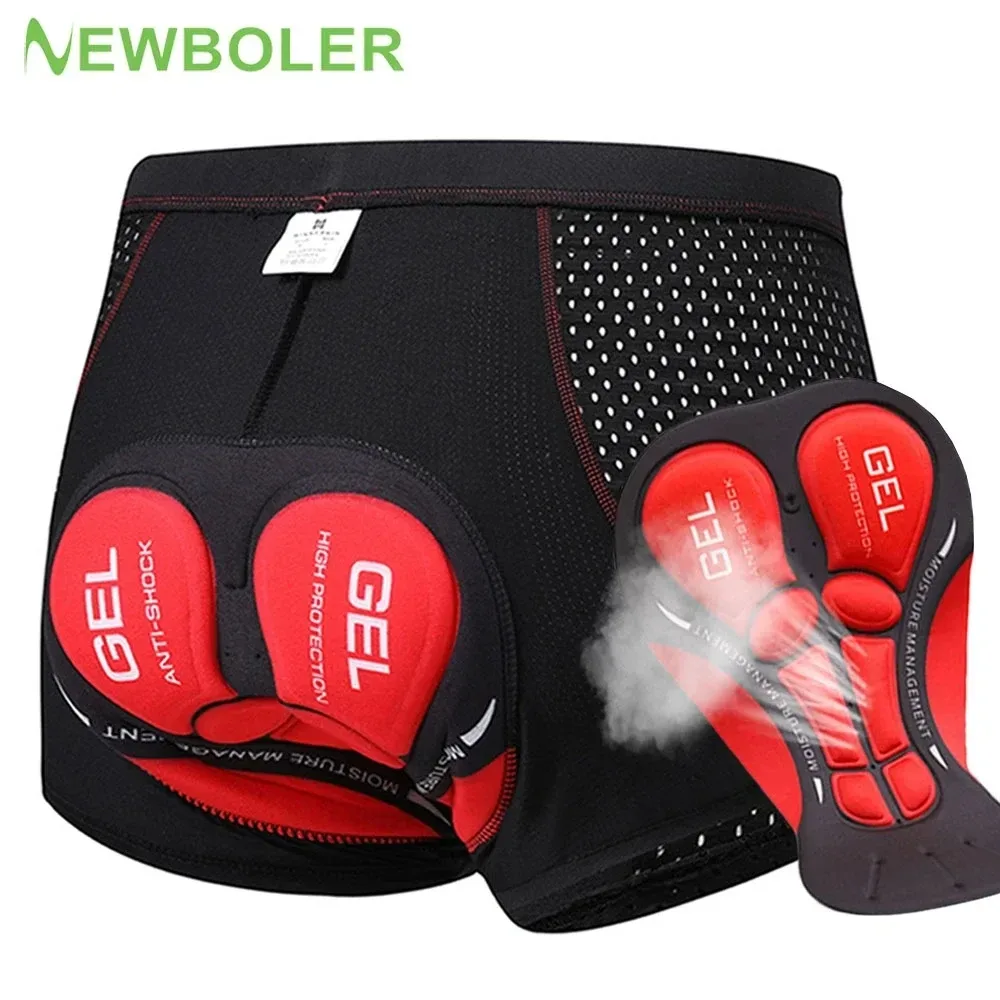 Newboler radhose atmungsaktiv mesh radfahren unterwäsche 5d gel pad stoßfest mtb bike shorts man shorts