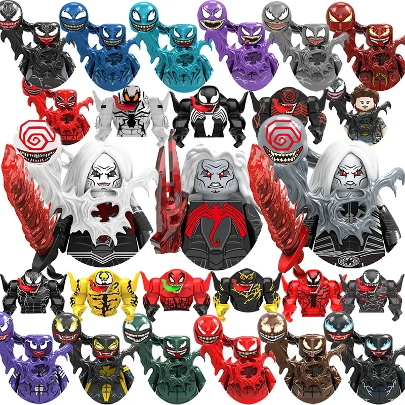 2026 World Legends Bausteine Venom Knull Minifiguren Anti-Venom Minifiguren Spielzeug Bausteine Geschenke für Kinder und Erwachsene