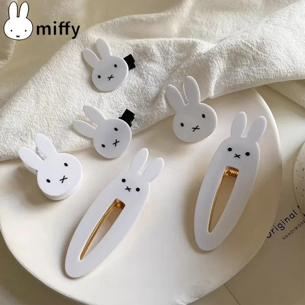 Nette Miffy Kawaii Ins Haar Dekoration Clip Prinzessin Pony Clips Süße Kühle Kaninchen Y2K Persönlichkeit Kopfbedeckung Student Mädchen Geschenke