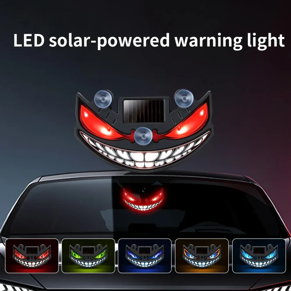 Neue beliebte Devil's Eye Solar-Ladelampe mit dynamischem LED-Licht, mehrere Modi, Warn- und Dekorationslicht ohne Verkabelung