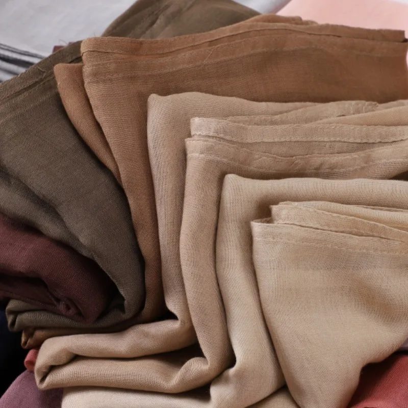 Frauen Große Größe Plain Solide Baumwolle Rayon Hijab Schal Dame Hohe Qualität Wraps und Tücher Musulman Stirnband Islamischen Turban 180*95 cm