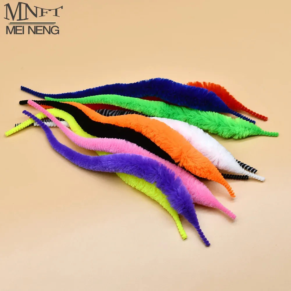 MNFT 12 Stück Mangum Dragon Tails Pike Muskie Steelhead Fliegenbindeköder Salzwasser Baitfish Fliegenschlange Wigle Tail Material Weiche Würmer