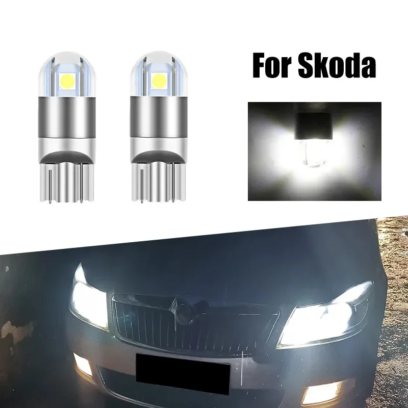 4x LED-Positionsleuchten W5W T10 Canbus für Skoda Fabia MK1 MK2 MK3 Felicia Superb Octavia 1 2 3 A5 A7 Rapid Yeti Karoq