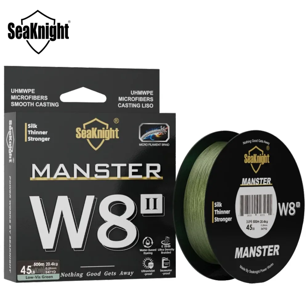 SeaKnight NEW MONSTER/MANSTER W8 II 150 M 300 M 500 M 8 Stränge Casting Braid Angelschnur 15LB-100LB Glatte Multifilament-PE-Schnur