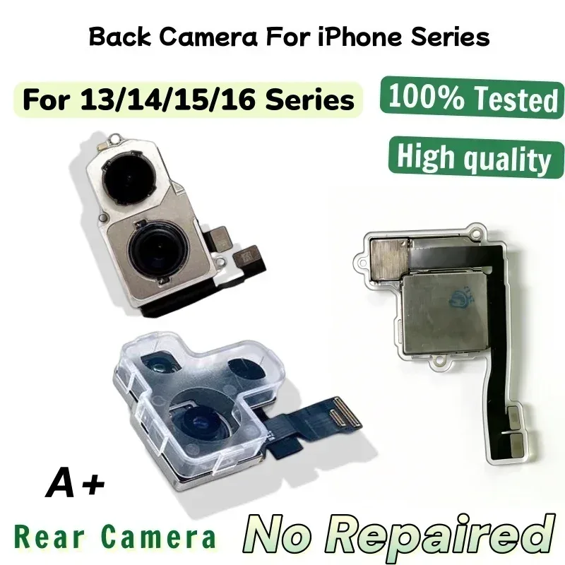 Rückkamera für iPhone 13 14 15 16 Pro Max, Hauptkamera-Objektiv, Flexkabel, Kameramodul für 14 15 16 Plus 13 Mini, Ersatzteil