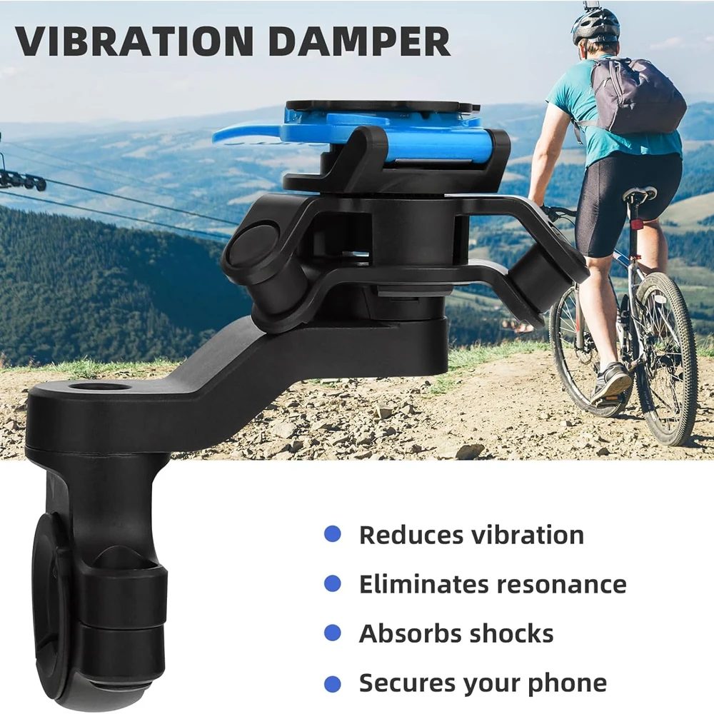 Universelle Smartphone-Halterung mit Vibrationsdämpfer für Motorrad Fahrrad Lenker Trotto Quad Roller Kompatibel