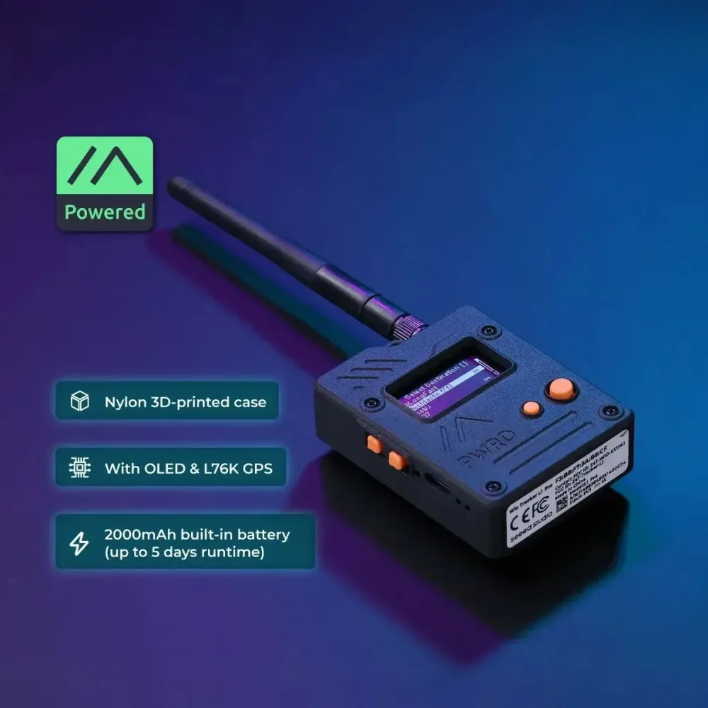 868MHz 915MHz Wio Tracker L1 Pro Meshtastic Node Tracking LoRa Nrf52840, L76K GPS 862?930 MHz, eingebaute Batterien