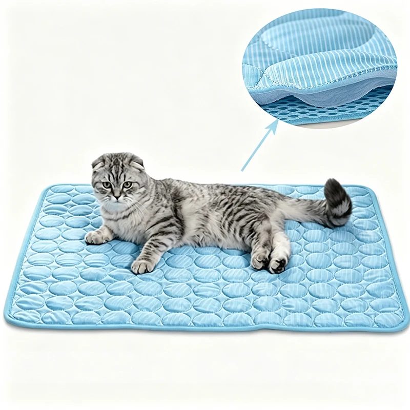 Kühlmatte Sommer Katzen- und Hundesofa Nestbett Kühlende Schlafmatte für kleine Hunde Haustiere Langlebige Sofa-Kühlmatte Decke Haustier-Kühldecke