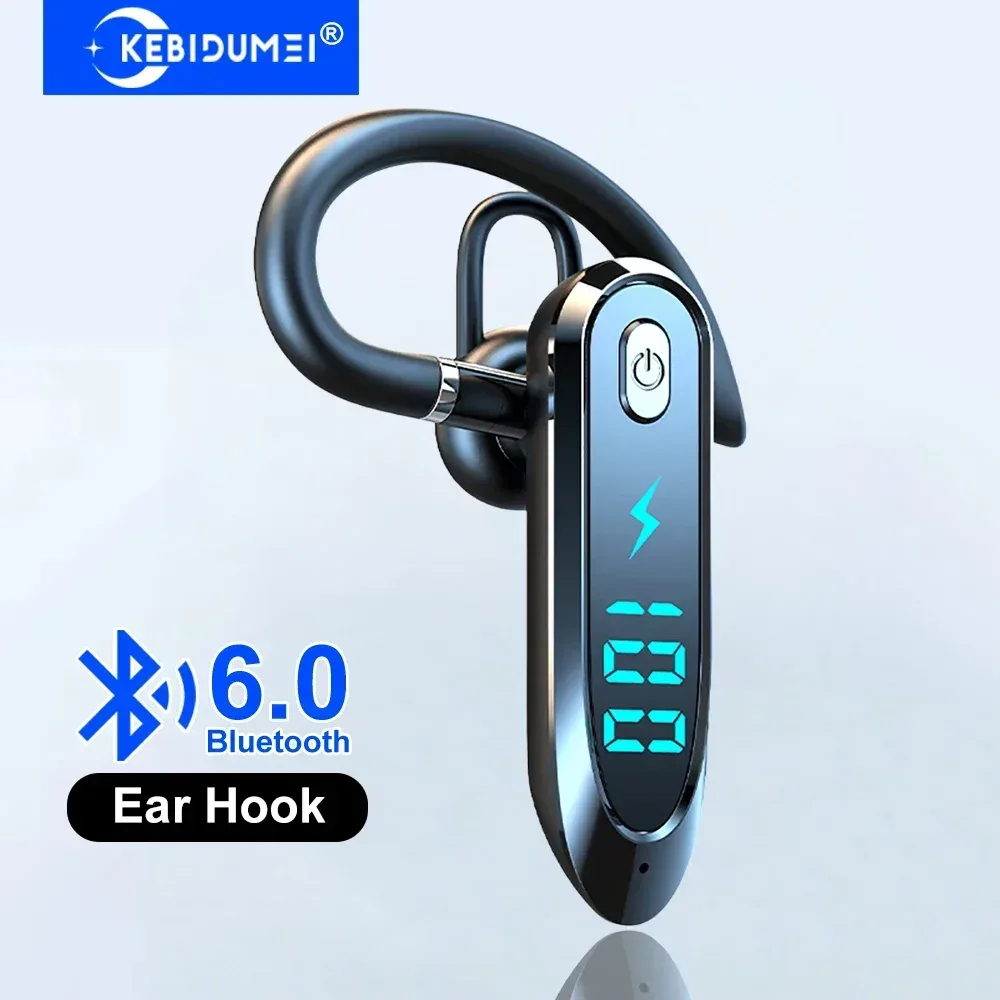 Bluetooth 6,0 Kopfhörer Ohrbügel Kopfhörer 270 Grad Drehung LED Display HIFI Stereo Noise Reduction Headset Wasserdichte Ohrhörer