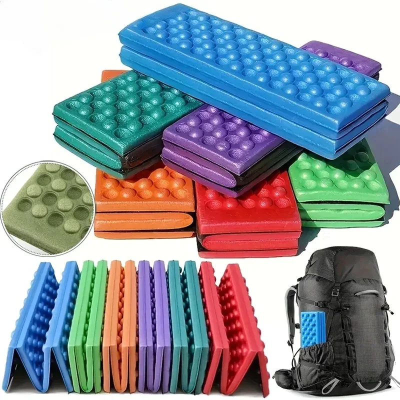 Waben-Massagematte, 6-fach, XPE-Kissen, Outdoor, Wandern, Camping, Training, Park, faltbares Kissen, Picknick, Sitzen, feuchtigkeitsbeständiges Pad