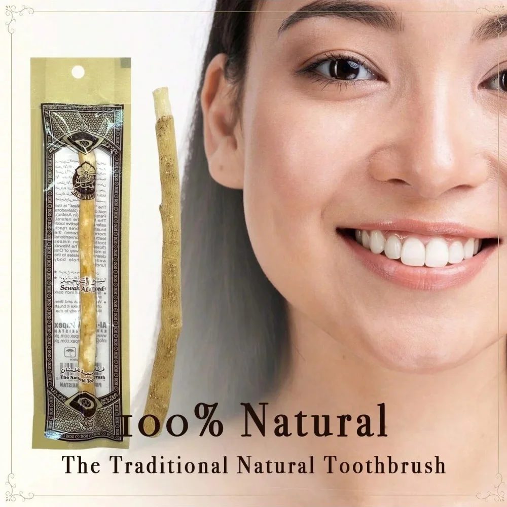 Retro natürliche Miswak Zahnbürste traditionelle Zweigzahnbürste für gesundes Zahnfleisch Zähne frischerer Atem für Zähne empfindliches Geschenk