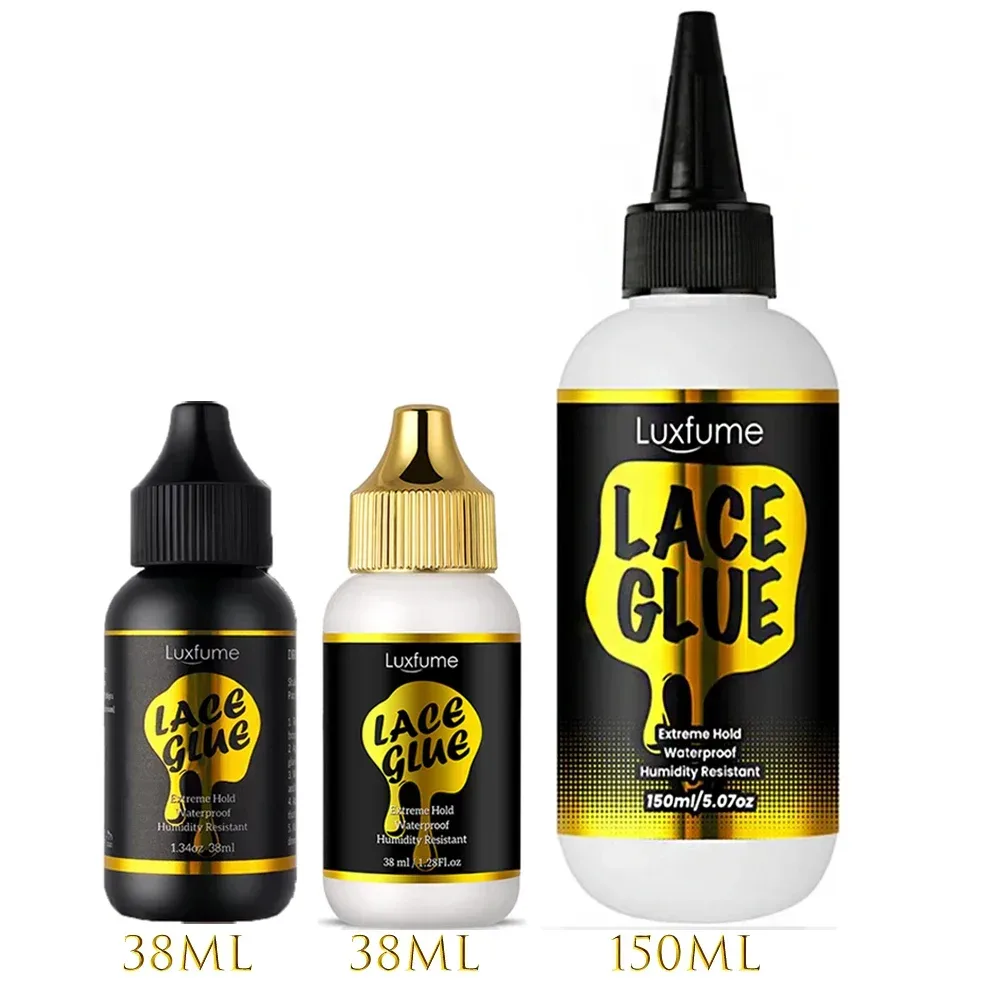 38 ml/150 ml Spitzenkleber-Gel für die Perückenmontage, wasserfester Perücken-Haarkleber, langlebiger Unisex-Kleber für Haar-Accessoires für alle Haartypen