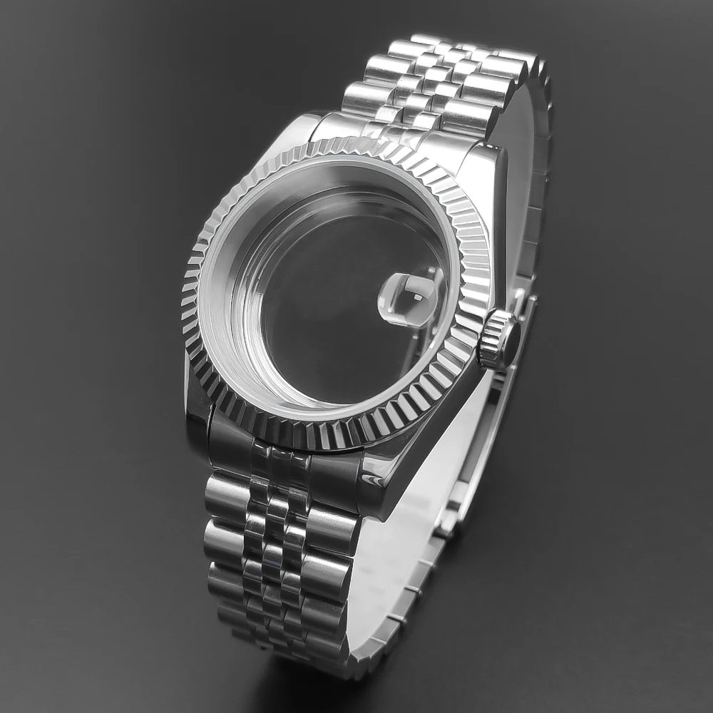 Neiton 36mm/40mm Saphirglas Für Männer Uhr Fall Fit NH36 NH34 NH35Bewegung FashionWaterproof Jubilee Edelstahl