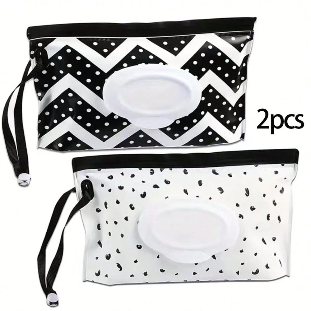 Baby-Feuchttücher-Etui, Reise-Taschentuchhalter, Aufbewahrungstasche für Feuchttücher, wiederverwendbare Beutel für Feuchttücher für Reisen, Maskentaschen, Taschentuchbeutel, nasse Tücher