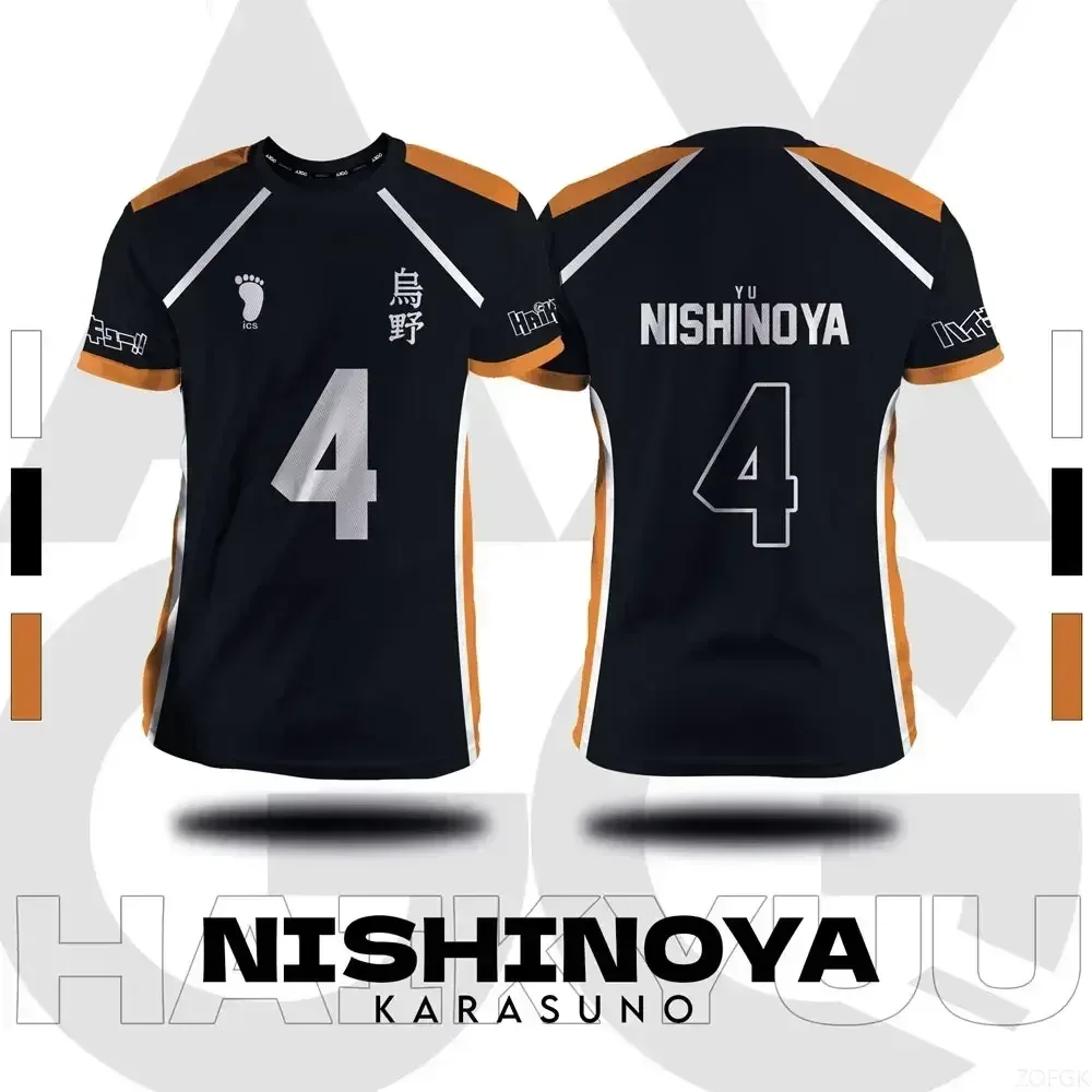 Haikyuu Fukurodani Hinata Cartoon Anime Cosplay Männer Jersey Sommer Kurzarm Kinder T Top 2025, neue Mode