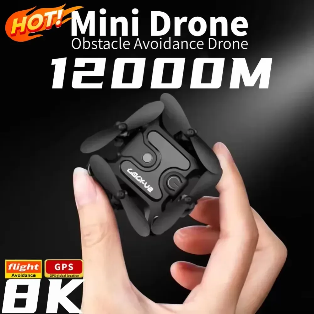 V2 Neue Mini-Drohne Professionelle HD-Kamera 5G WLAN FPV Luftdruck-Höhenhaltung Faltbarer Quadcopter RC-Drohne Spielzeug UAV 2026