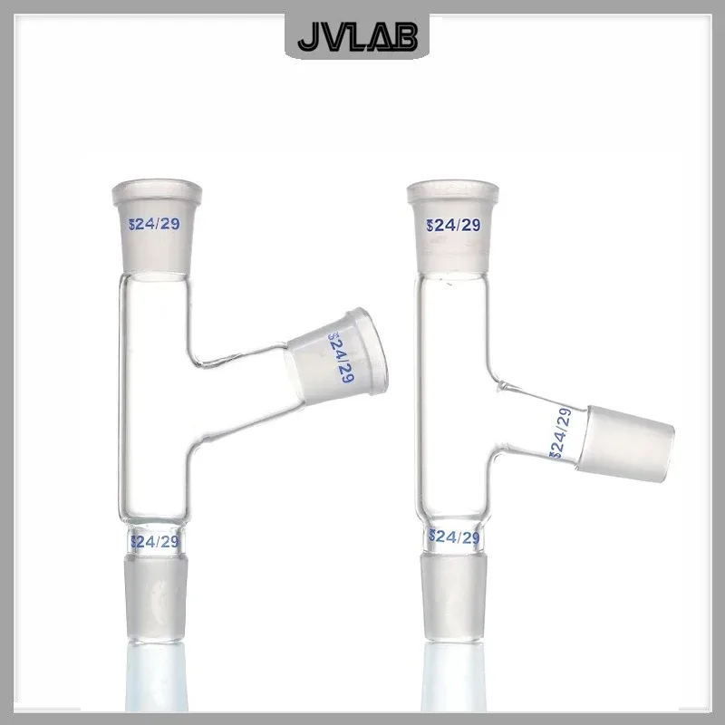 Destillationskopf 75 Grad Glaswaren-Laboradapter. Verbinden Sie den Kolben und das Destillationsschlauch, Kaliber 19, 24, 29 mm