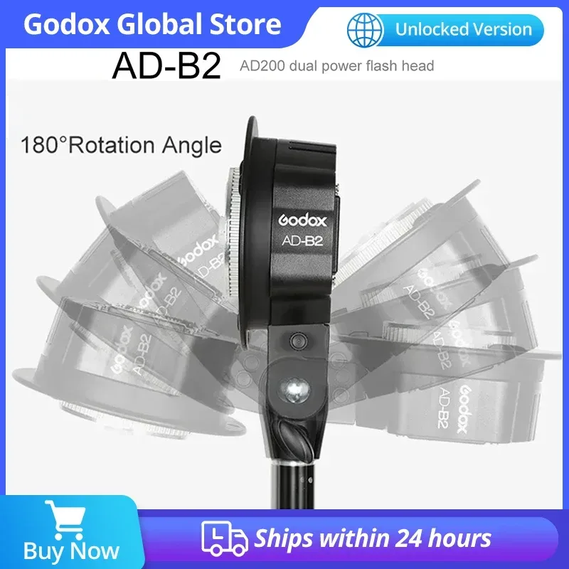 Godox AD-B2 Bowens Mount Doppelröhren Lichtkopfhalterung für AD200 tragbarer Blitz Speedlite