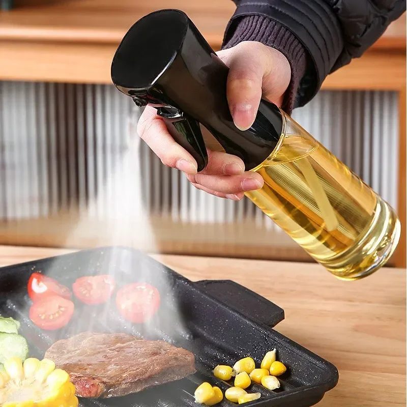 200/300/500 ml Öl Spray Kunststoff Haushalt Küche Öl Spray Flasche Oder Öl Pinsel Vernebler Nebel Füllung Kochen dual Verwenden BBQ