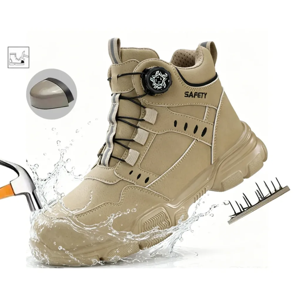 Halloween Wasserdichte Herren-Sicherheitsschuhe, bequeme Arbeitssneaker, unzerstörbare, durchstichfeste, leichte Outdoor-Arbeitsstiefel für Herren