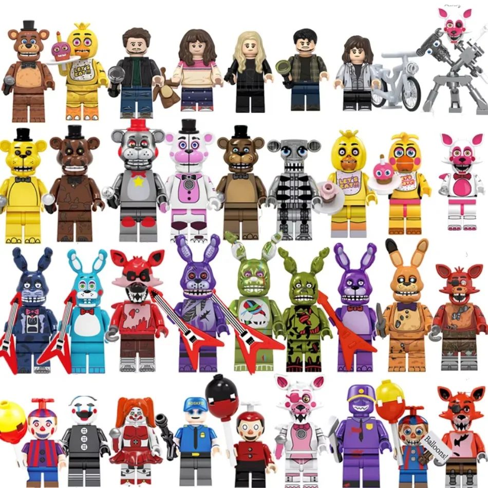 Miniatur-Freddy-Bär, Fuchs, Spintraft, Chica Figur, Five Nights at Freddy's Actionfigur-Teile, Desktop-Ornament-Zubehör