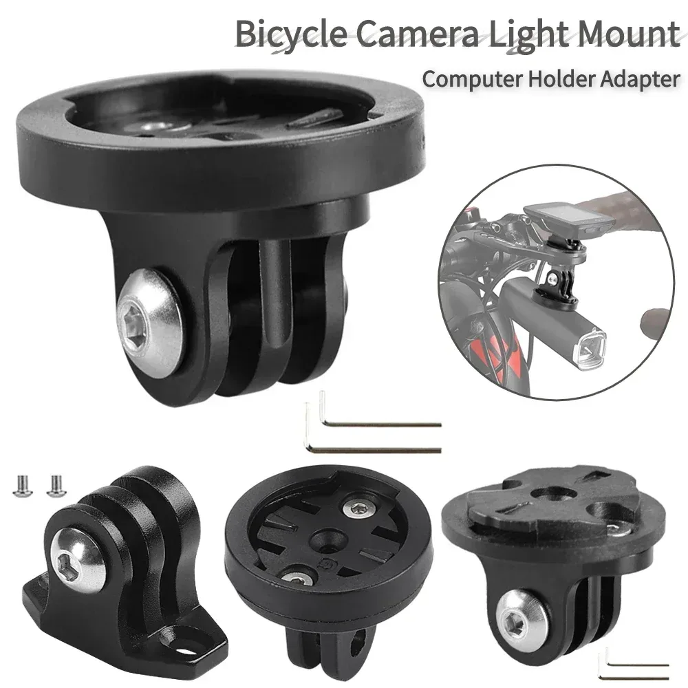 1PC Fahrrad Computer Halterung Fahrrad Kamera Scheinwerfer Halter Adapter für Garmin für Gopro Halterung Adapter Befestigungs Basis Anschluss sitz