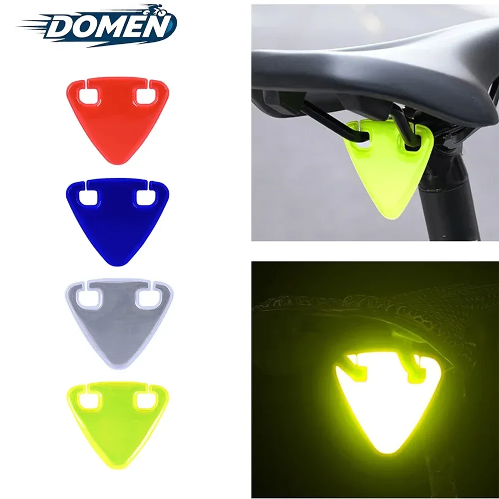 DOMEN Fahrrad Reflektor Rennrad Hängen Reflektor Ultraleicht TPU MTB Reflektierende Dreieck Warnung Bord Fahrräder Zubehör
