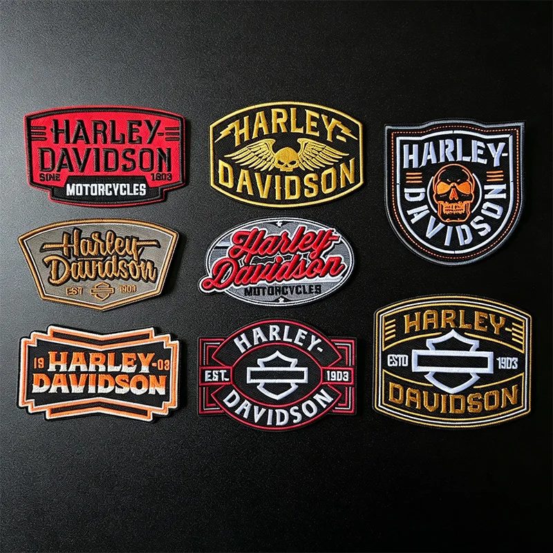 Gestickter Punk-Adler-Aufnäher, Armband, Rucksack-Abzeichen, Hakenbefestigung für Kleidung, für Harley Davidson Motorrad-Styling, Schlüsselanhänger