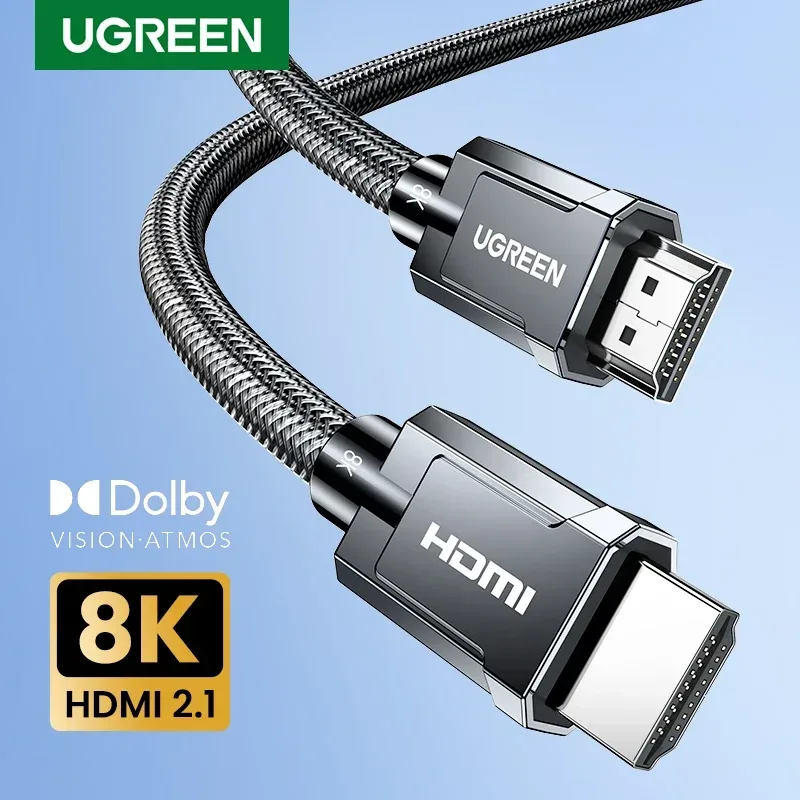 Ugreen 8k hdmi-kompatibles kabel für xiaomi tv box ps5 ultra hoch geschwindigkeit zertifiziertes 8k @ 60hz kabel 48gbps earc dolby vision