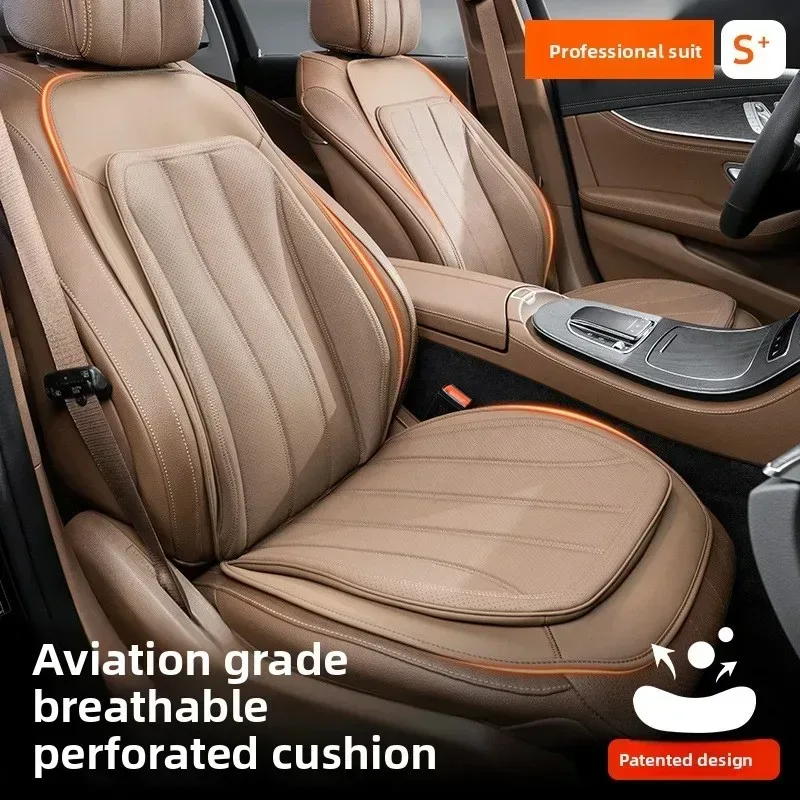 Luxuriöses Nappa-Leder Autositzbezug-Set Universeller Autositzschutz-Polster Auto-Innenausstattung Weiches Sitzkissen Komplettset