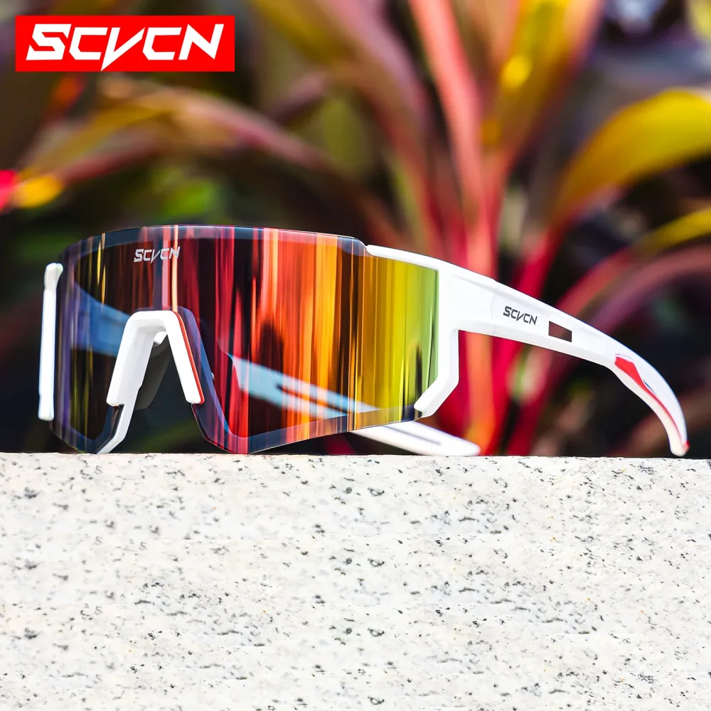 SCVCN Neue Outdoor Radfahren Sonnenbrille Männer Straße Fahren Fahrrad Brille Sport Bergsteigen Frauen Fahrrad Radfahren UV400 Brille