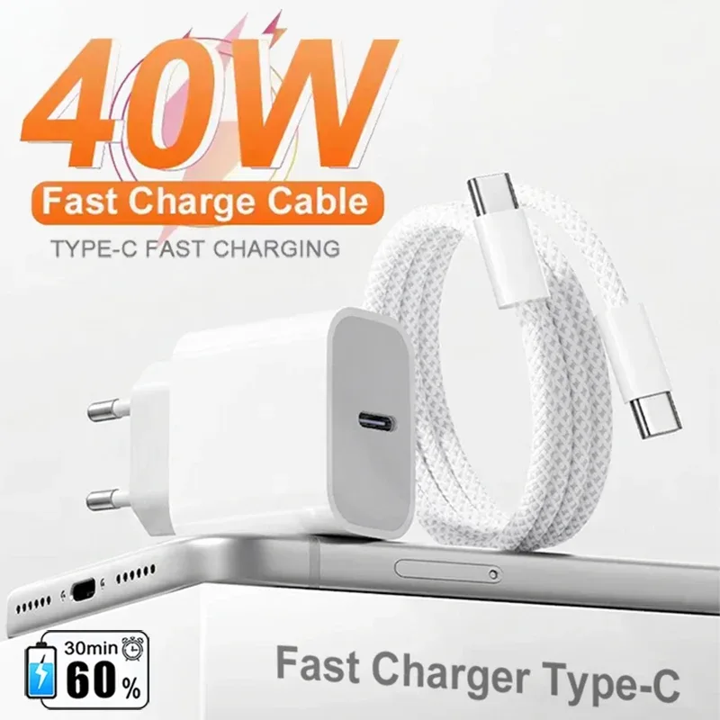 Für APPLE Original PD-40W Typ C Schnell ladegerät für iPhone 17 16 15 14 13 12 Pro Max Samsung Xiaomi Schnell ladekabel USB-C Blitz kabel