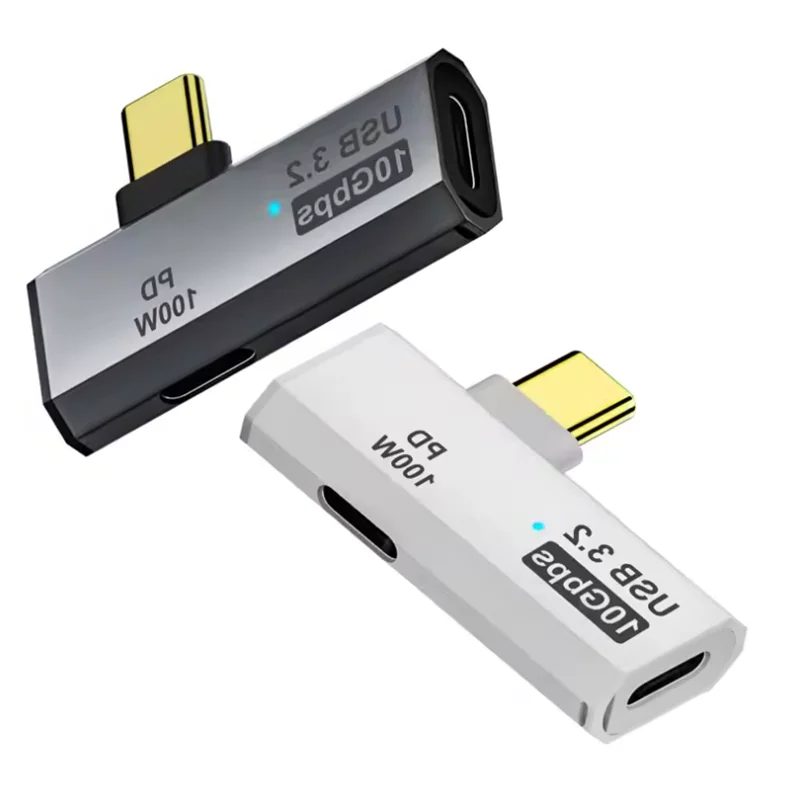 Neu angekommen 2 in 1 Typ C OTG Adapter USB C Stecker auf USB-C Buchse USB 3.2 Splitter 100 W PD Schnelle Aufladung für Laptop Tablet