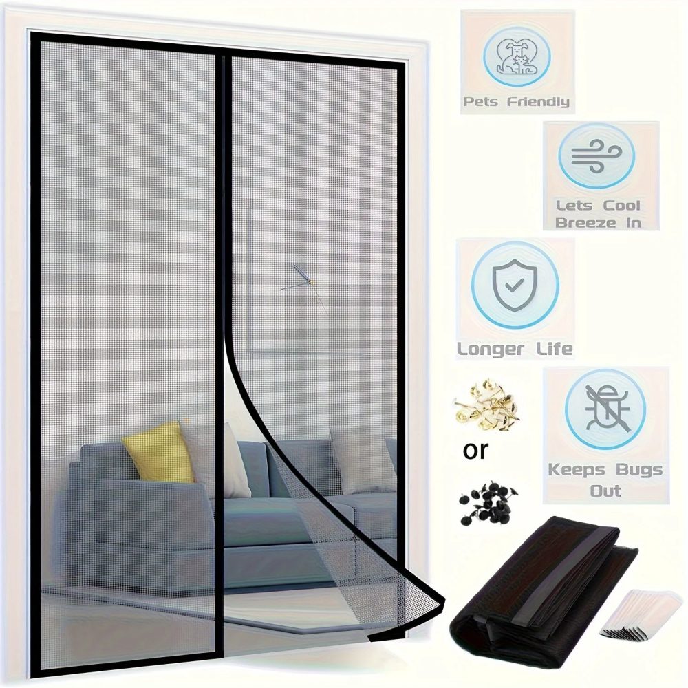 Magnetische Tür Vorhang Automatische Moskito Schließen Tür Bildschirm Net Anti Bug Fly Insekt Partition Vorhang Mesh Sommer Indoor Werkzeuge
