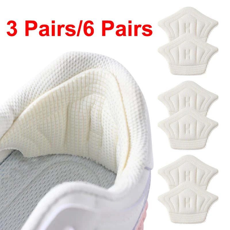 3pairs/6pairs Einlegesohlen Patch Ferse Pads für Sport Schuhe Zurück Aufkleber Einstellbare Größe Anti-verschleiß Füße Pad Kissen einfügen Einlegesohle