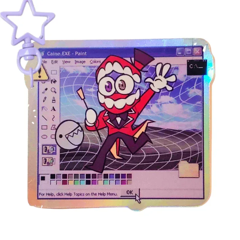 The Amazing Digital Circus Acryl-Schlüsselanhänger Fensterrahmen Pomni Caine Ragatha Jax Gangle Kinger Zooble Geschenk für Fans und Sammler