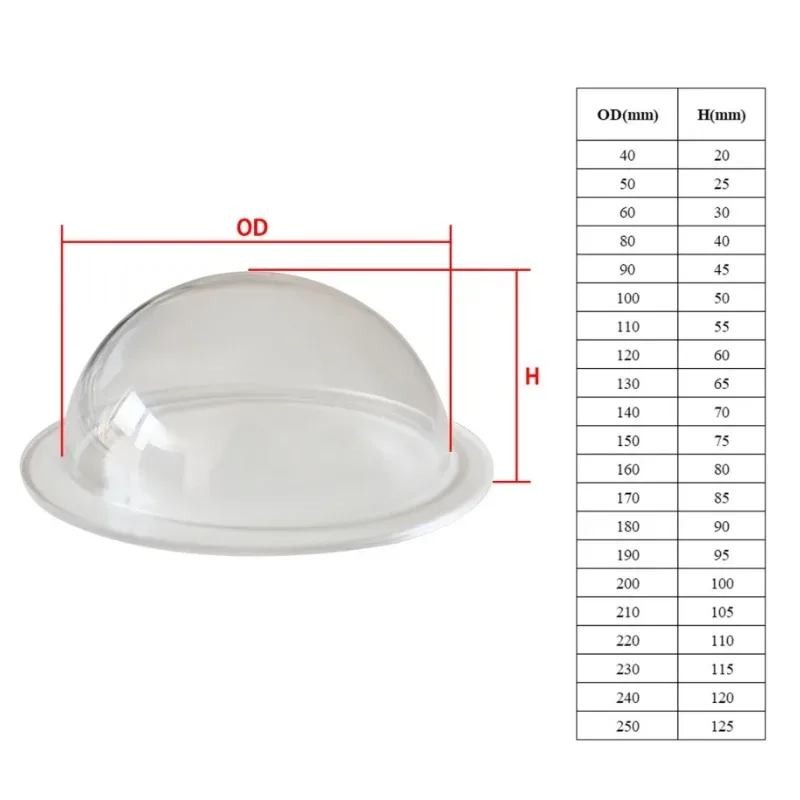 1PCS Clear Dome Kamera Abdeckung Überwachungskamera Gehäuse Acryl Indoor/Outdoor CCTV Ersatz