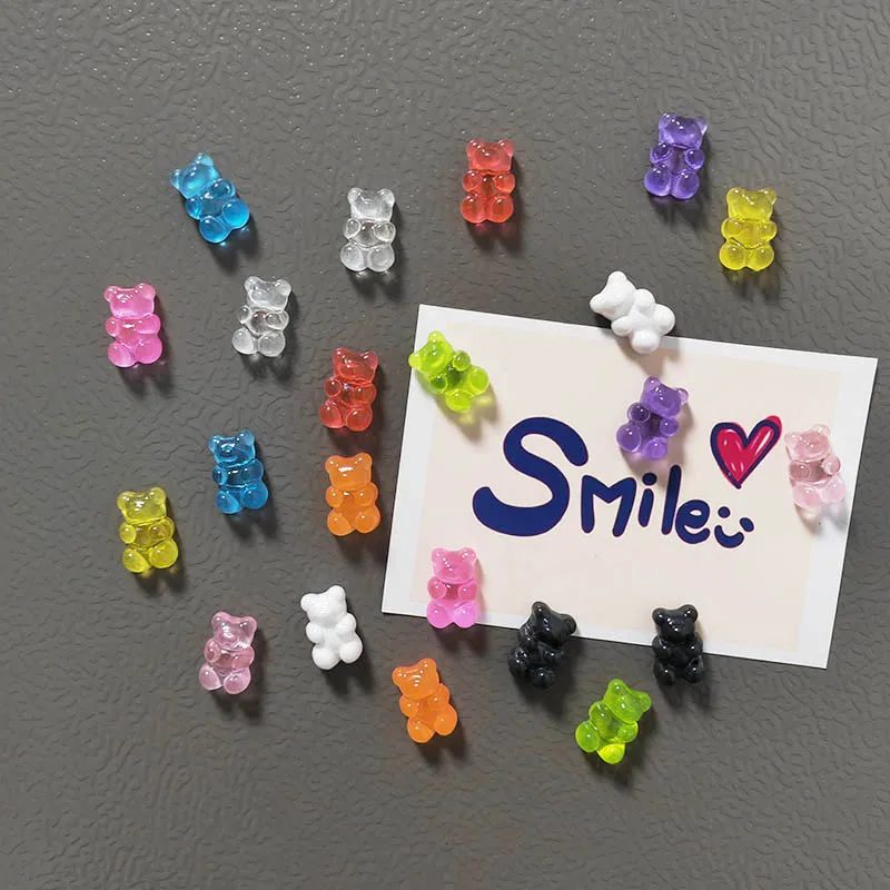 10 Stück Mix Farben Bär Kühlschrankmagnet Foto Nachrichtentafel Aufkleber Home Office Kühlschrank Dekoration Ornamente