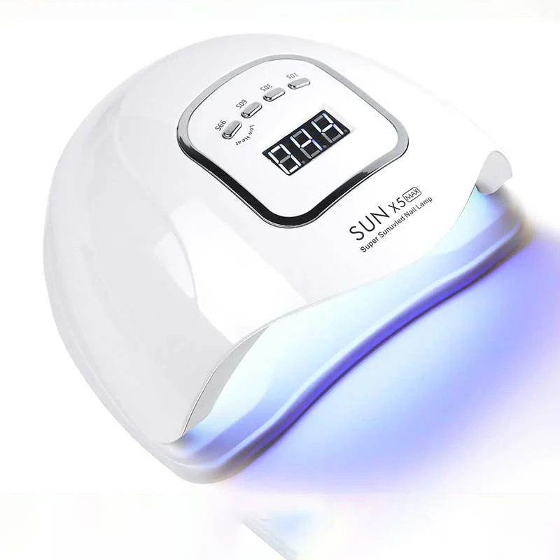 SUNX5Max 150 W UV LED Nagel Lampe Für Schnell Trocknende Gel Nagel Phototherapie Maschine 45 LEDs Maniküre Salon Werkzeug ausrüstung