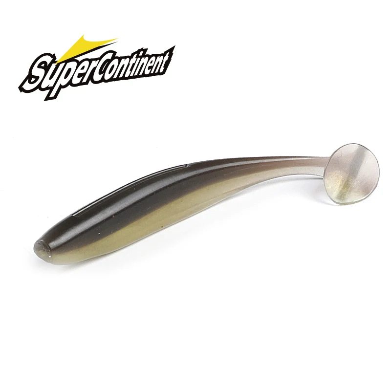 Supercontinent A Shiner 5 cm 7,5 cm 10 cm Angelköder weicher Kunstköder einfach zum Anschließen großer Hecht T-Schwanz Shad