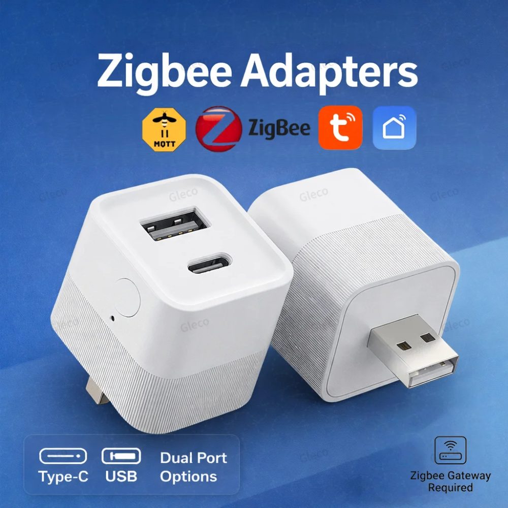 Tuya Zigbee USB-Adapter Smart Switch zu Typ-C-Stromadapter USB-A-Splitter Controller-Anschluss für Smart Life Z2M Hub Erforderlich