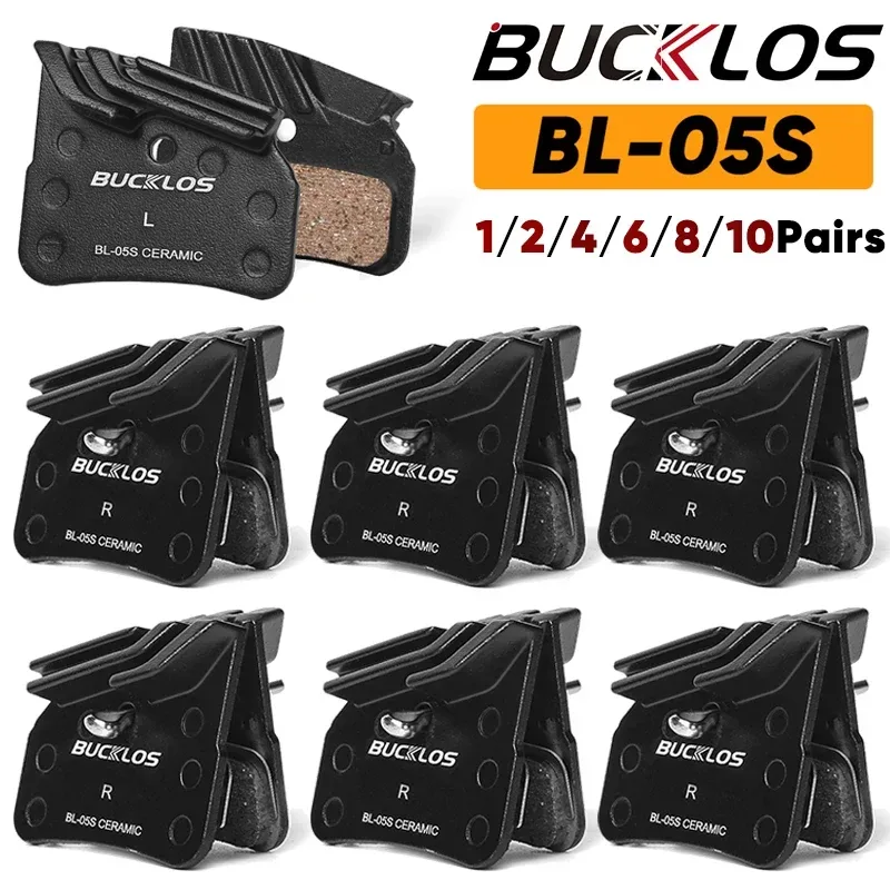 BUCKLOS Keramik-Bremsbeläge für SHIMANO MTB, hydraulischer Scheibenbremsbelag für N03A N04C D02S D03S Fahrradbremsbelag, passend für M7120 M8120 M9120