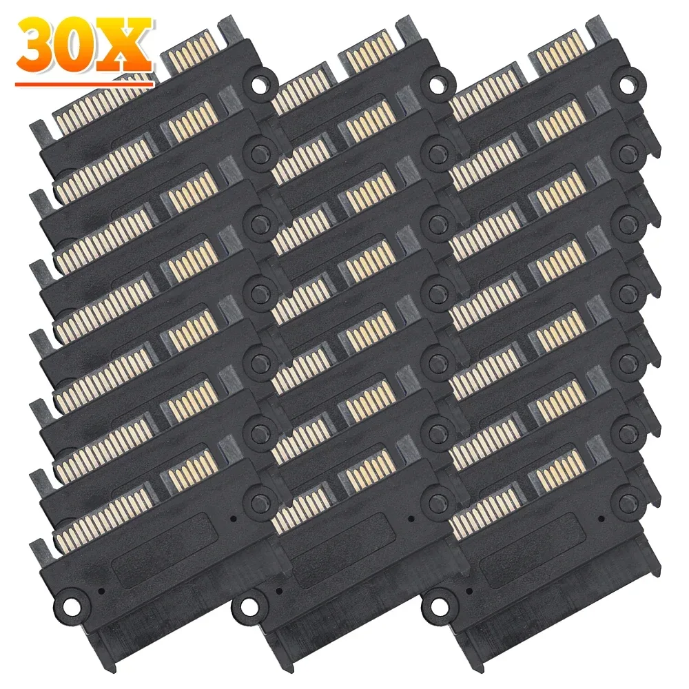 30-1pc SATA Stecker Auf Buchse Power Daten Konverter 22Pin 7 + 15 Stecker Auf Buchse Konverter Kopf power Daten Adapter SATA Zu SATA Adapter