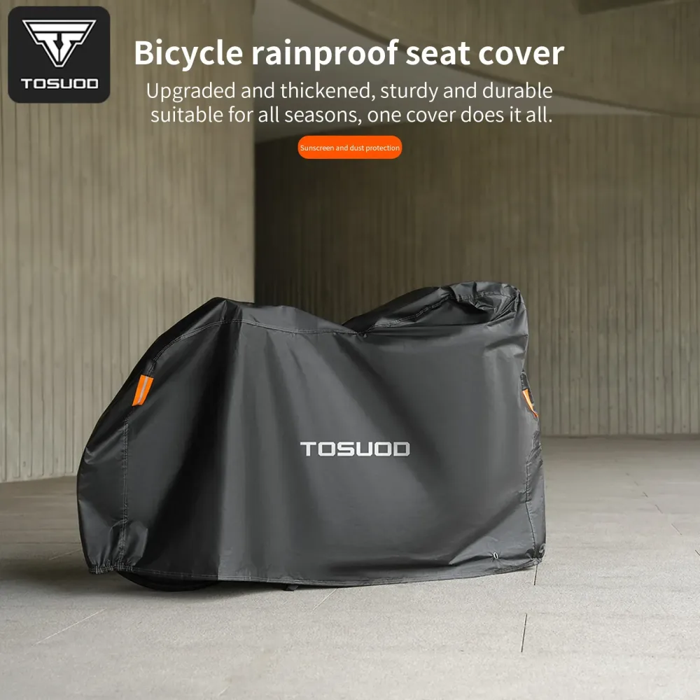 TOSUOD Fahrrad-Regenschutz für Fahrrad, Motorrad, staub- und regensichere Abdeckung, große Öffnung, leicht zu tragen, All-Inclusive-Design