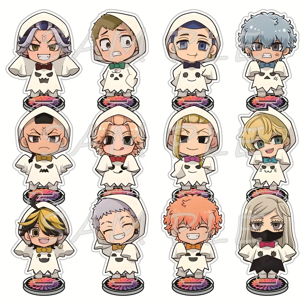 Tokyo Revengers Halloween Geister-Kostüm Version 10cm Acryl-Standfiguren Schlüsselanhänger Anime Chibi Sammlerstück Fan-Geschenk