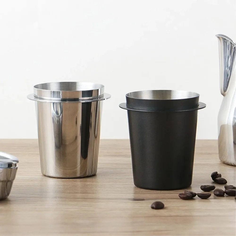 58/53/51mm Kaffee Dosierung Tasse Schnüffeln Becher für Espresso Maschine Tragen Beständig Edelstahl Kaffee Dosierung Tasse drop Verschiffen