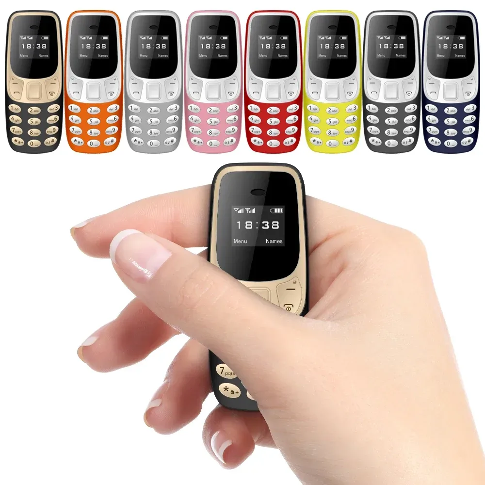 SERVO BM10 Mini-Handy, 2 SIM-Karte, Bluetooth-Kopfhörer, Sprachwechsler, Wählschler, geringe Strahlung, Tonaufnahme, kleines Mobiltelefon