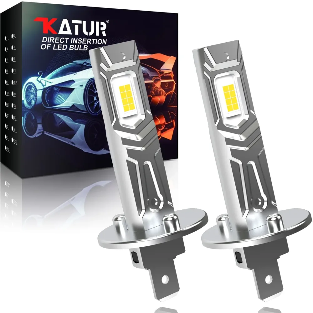 2 Stücke Canbus LED Glühbirne H1 LED Scheinwerfer Mini Größe Design Drahtlose Lüfterlos Für Auto LED Lampe CSP Chips 16000LM Weiß