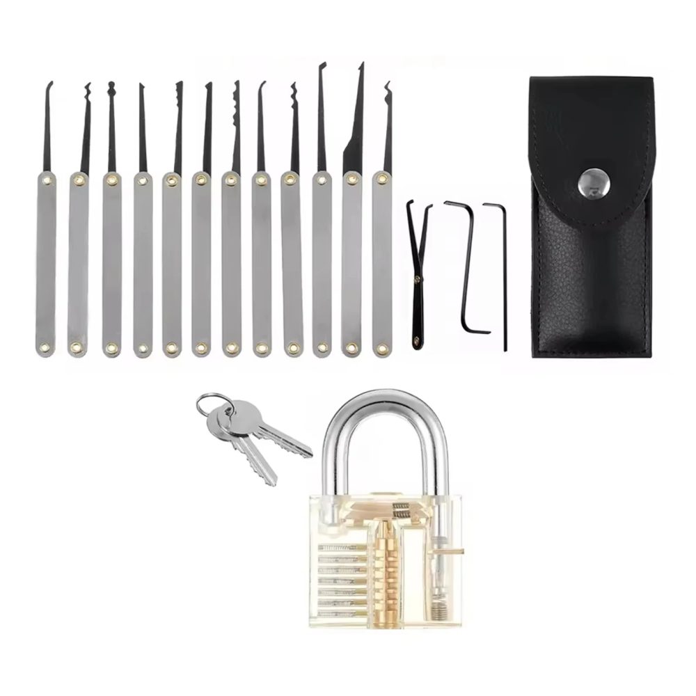 15 stücke Entriegelung Lock Pick Set Schlüssel Extractor Vorhängeschlösser Kit Schlosser Pick Training Kit Pin Gebrochen Schlüssel Hand Werkzeug Schlosser werkzeuge